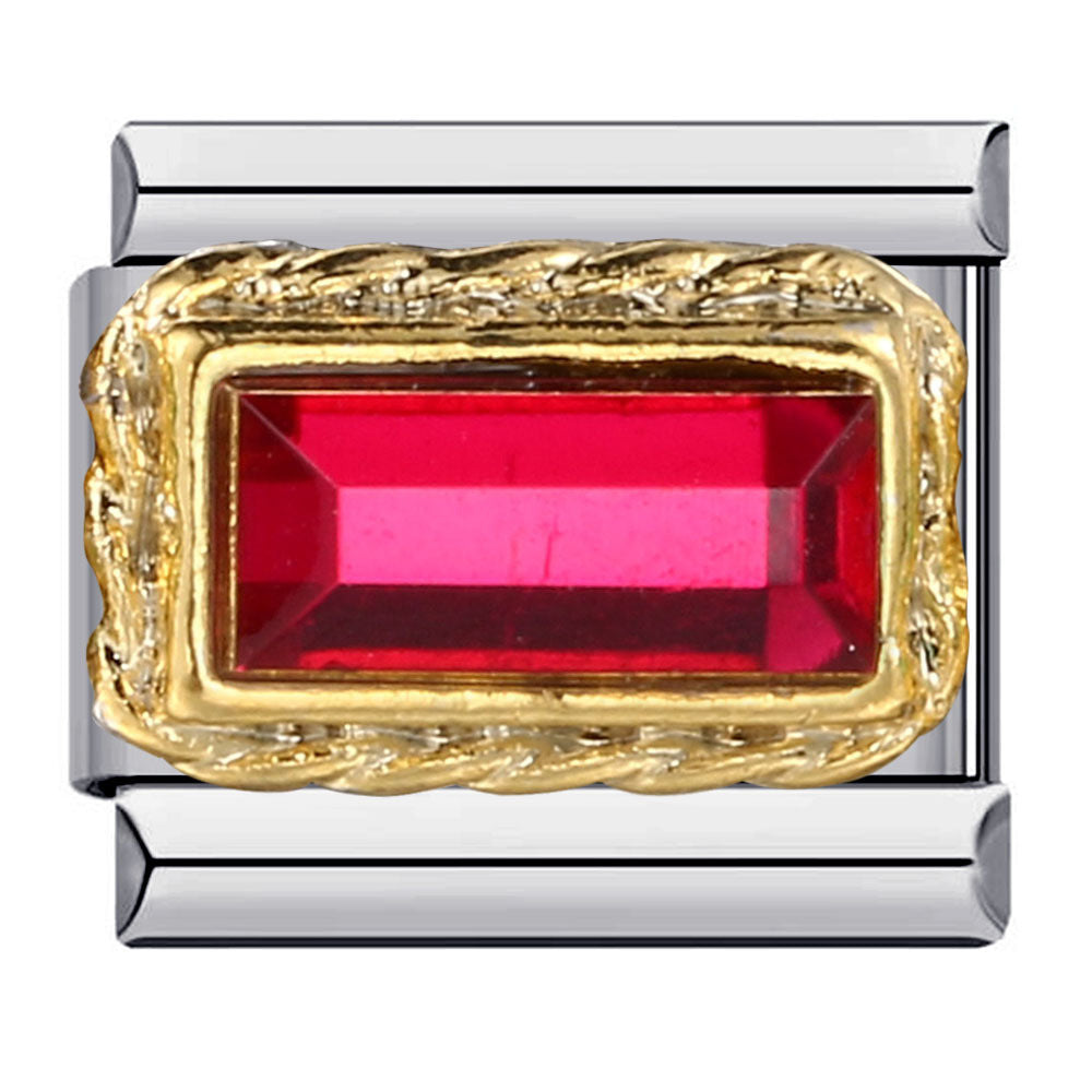 Wholesale Italian Charm Bracelet 9mm DIY Splicing Colored Zirconia Stainless Steel Composable Bracelet