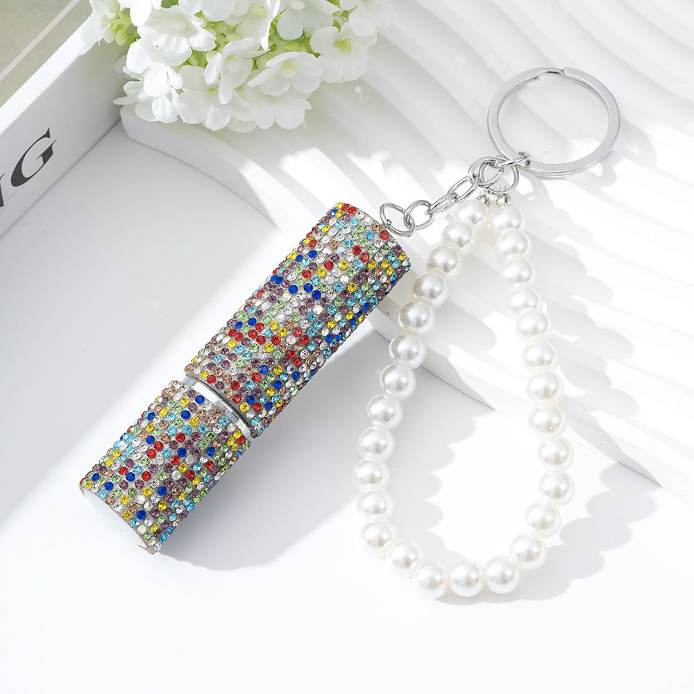 Wholesale  Diamond-Encrusted 5ml Creative  Keychain