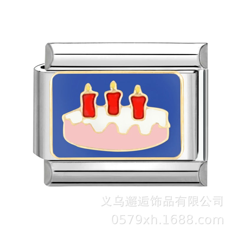 Wholesale Italian Charm Bracelet 9mm DIY Splicing Removable Stainless Steel Composable Bracelet