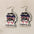 Wholesale  love glasses American flag earrings