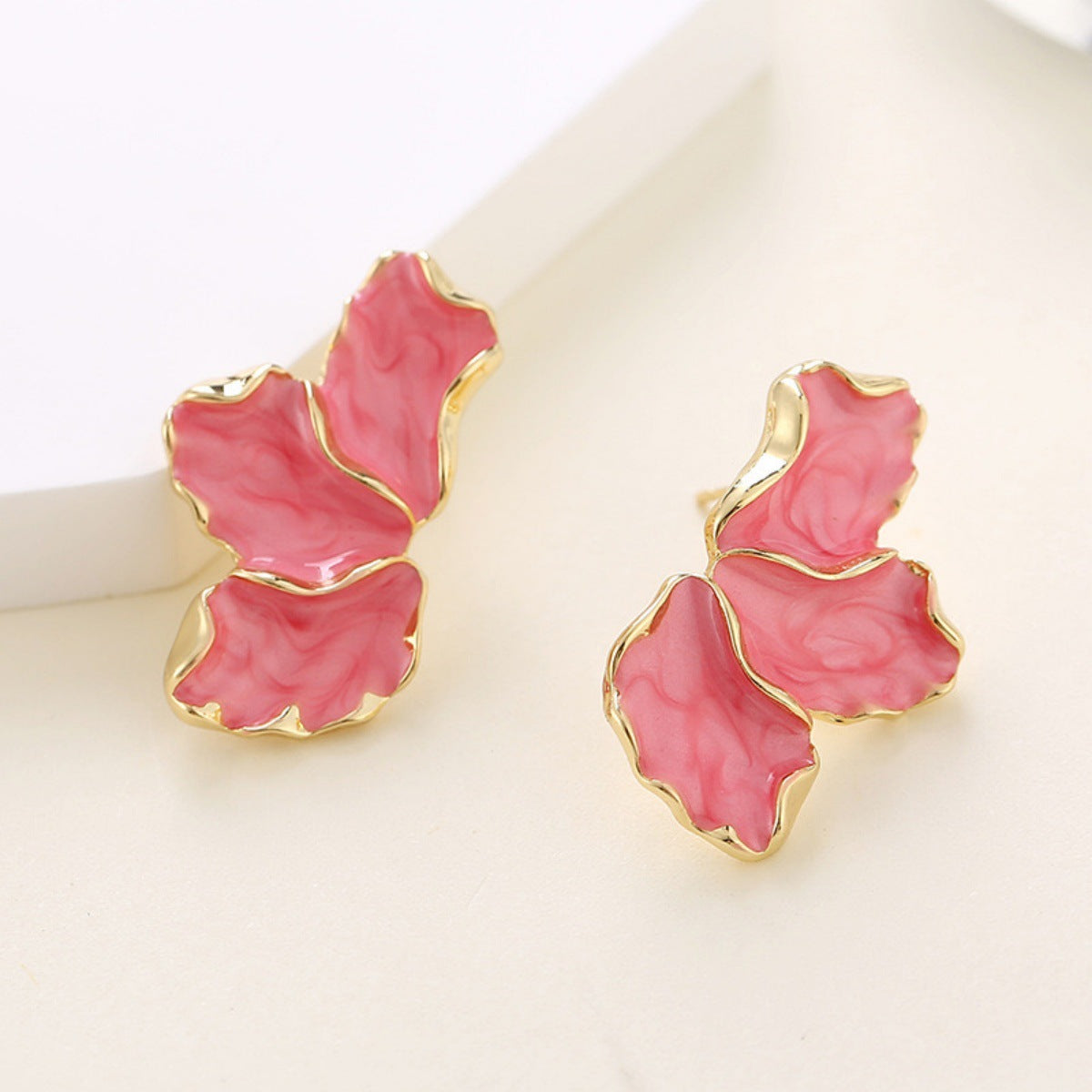 Wholesale all-match maple leaf flower earrings