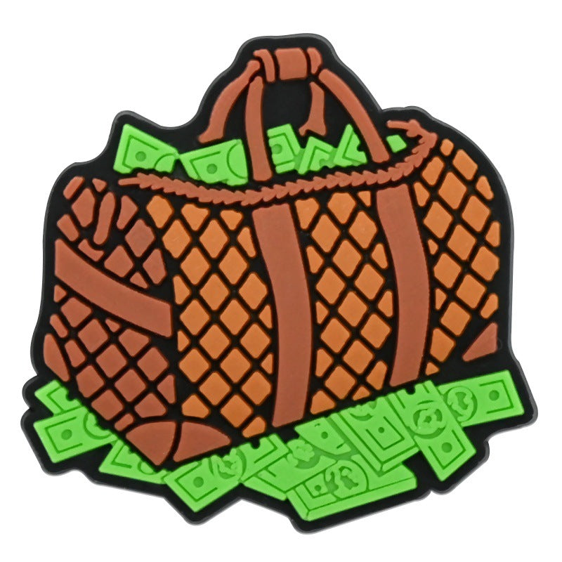 Wholesale   Random 100pcs USD seriesPVC Soft Rubber Shoe Buckle Decoration