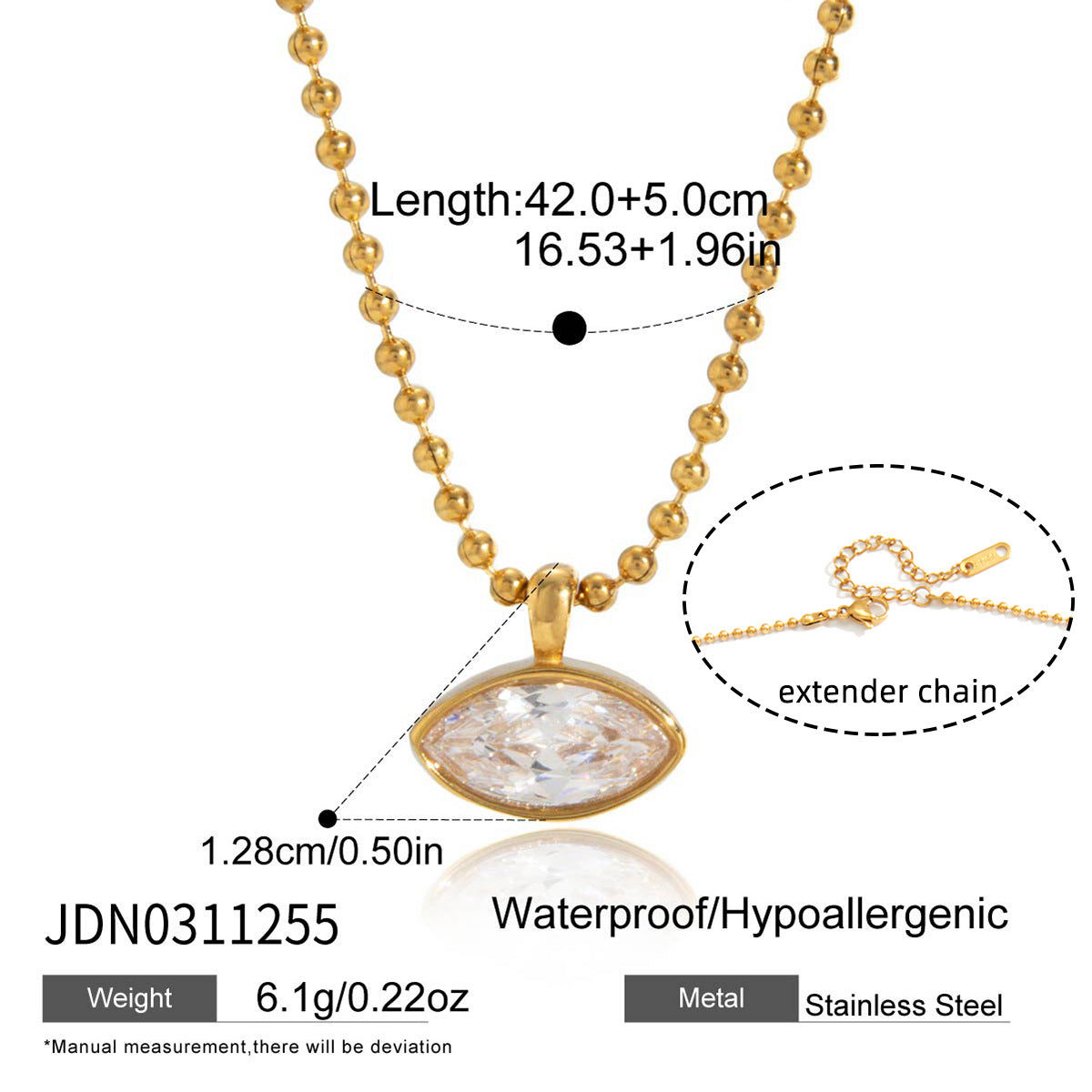 Wholesale Old Money Style Stainless Steel Zircon Clavicle Necklace Fashion Jewelry Accessory Gift