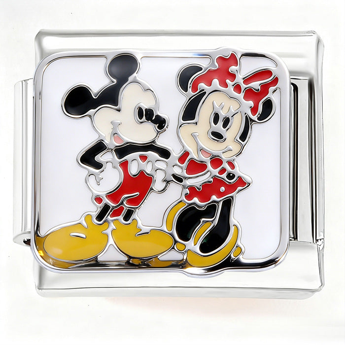 Wholesale 2pcs 9mm Italian Charm Starter Bracelets DIY Ocean Series Stainless Steel Composable Bracelet