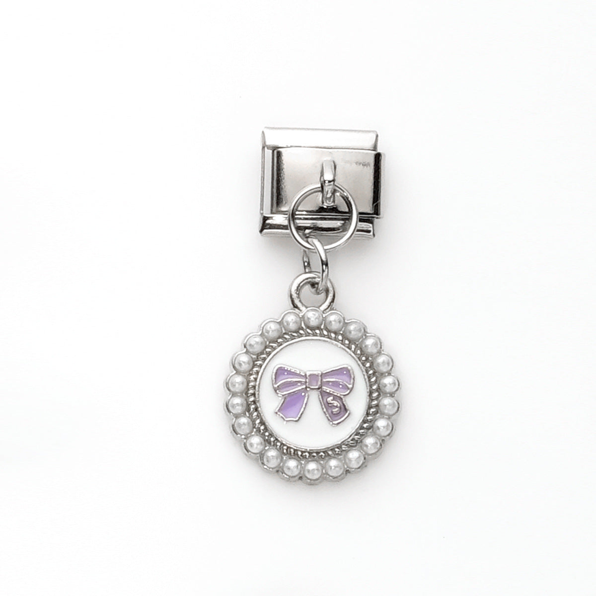 Wholesale 10pcs Italian Charm Bracelet 9mm DIY Splicing Heart Butterfly Pendant Stainless Steel Composable Bracelet