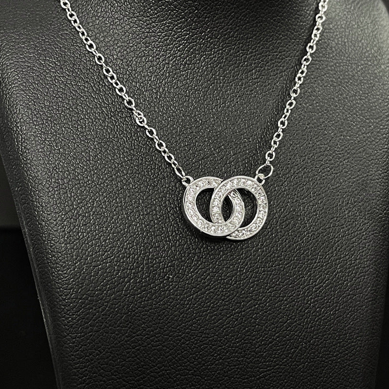 Wholesale Geometric Hollow Love Necklace