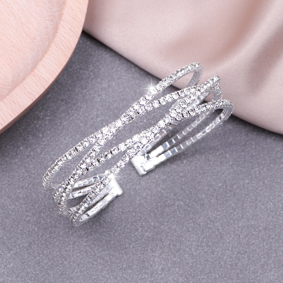 Wholesale  rhinestone stretch bracelet