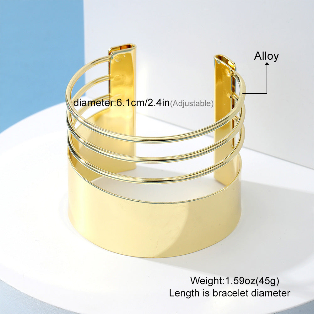 Wholesale  Personality Exaggerated Large Area Gloss Bohemian Bracelet