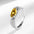 Wholesale  Light Luxury Style Open-ended Elegant Horse Eye Zircon Ring