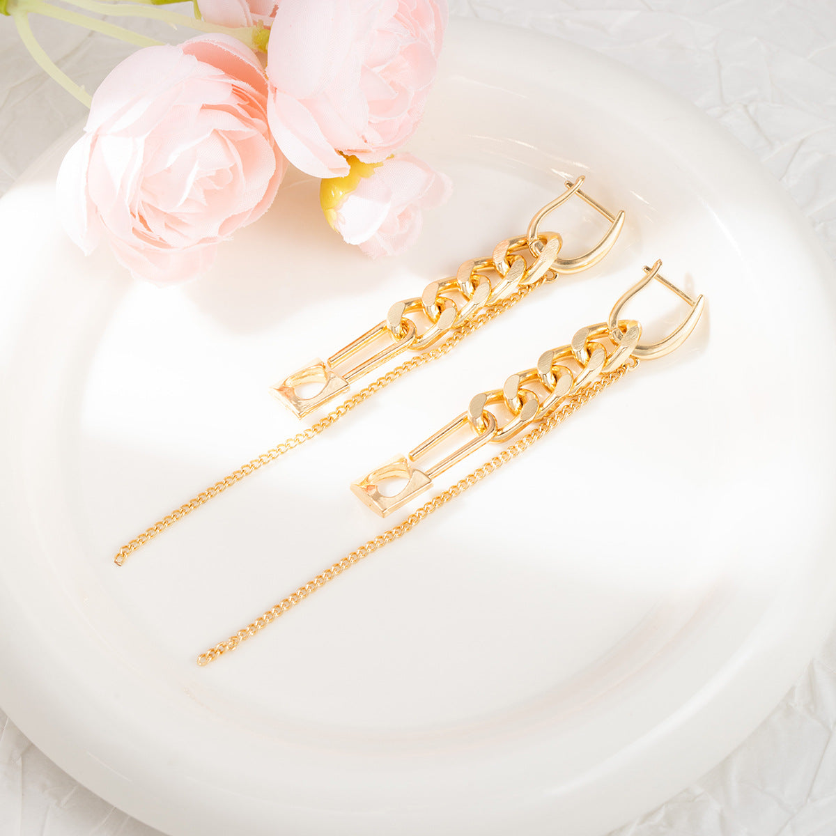 Wholesale Long chain tassel earrings