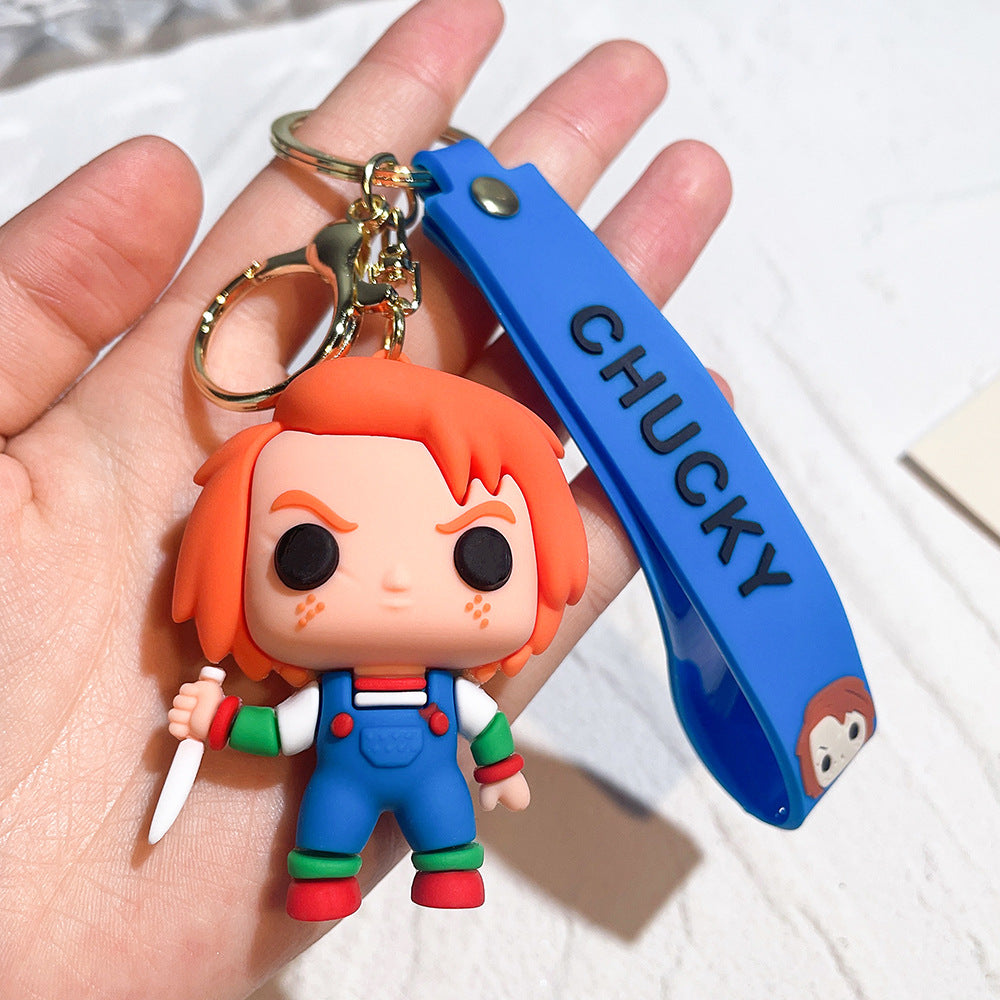 Wholesale Cartoon PVC Soft Glue Cute Keychain ACCVIP-KC-QiWei004