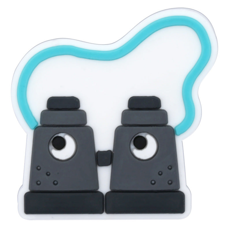 Wholesale Random 100pcs Cartoon Camping Series PVC Soft Rubber Shoe Buckle Decoration ACC-SC-RYY061