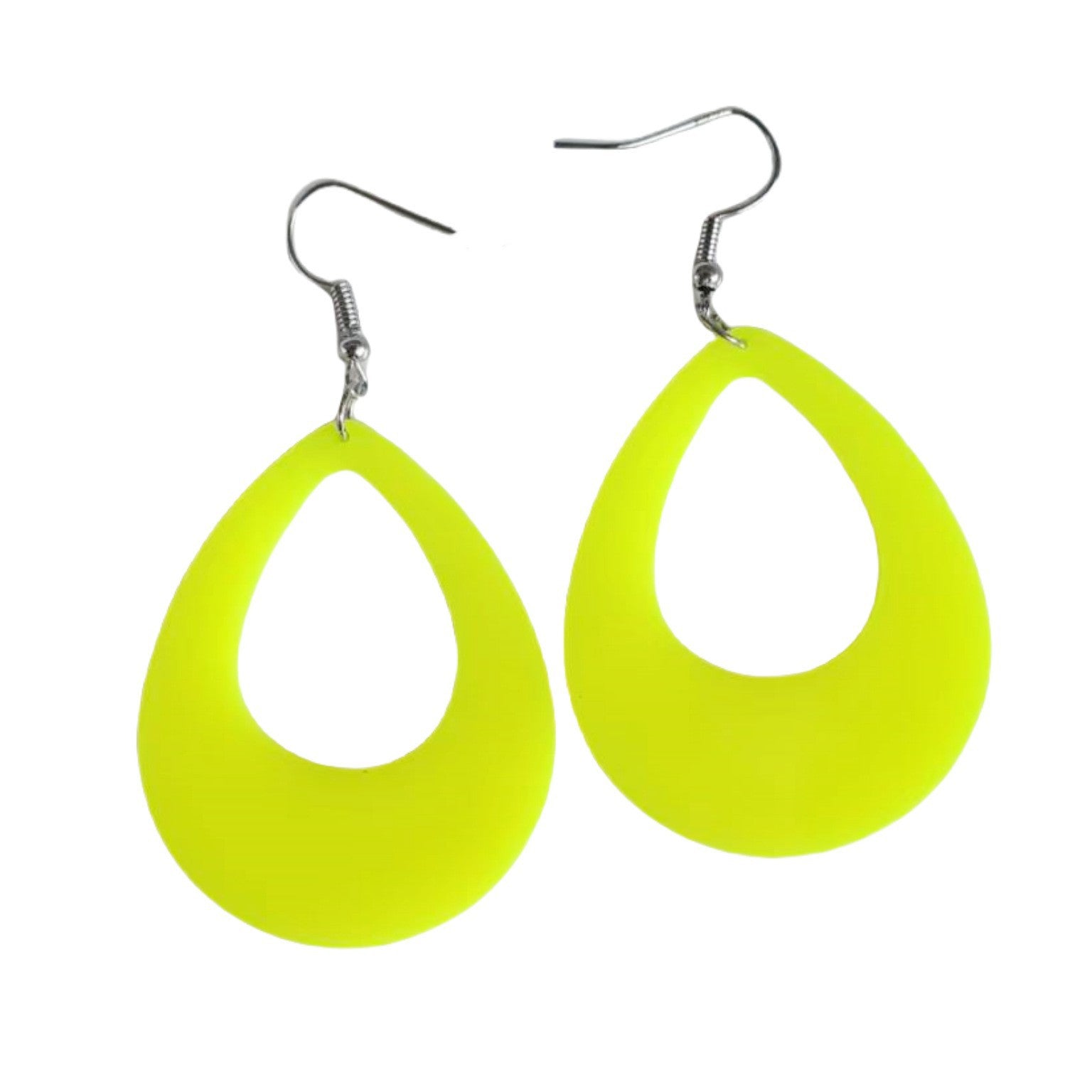 Wholesale Fluorescent water drop acrylic earrings