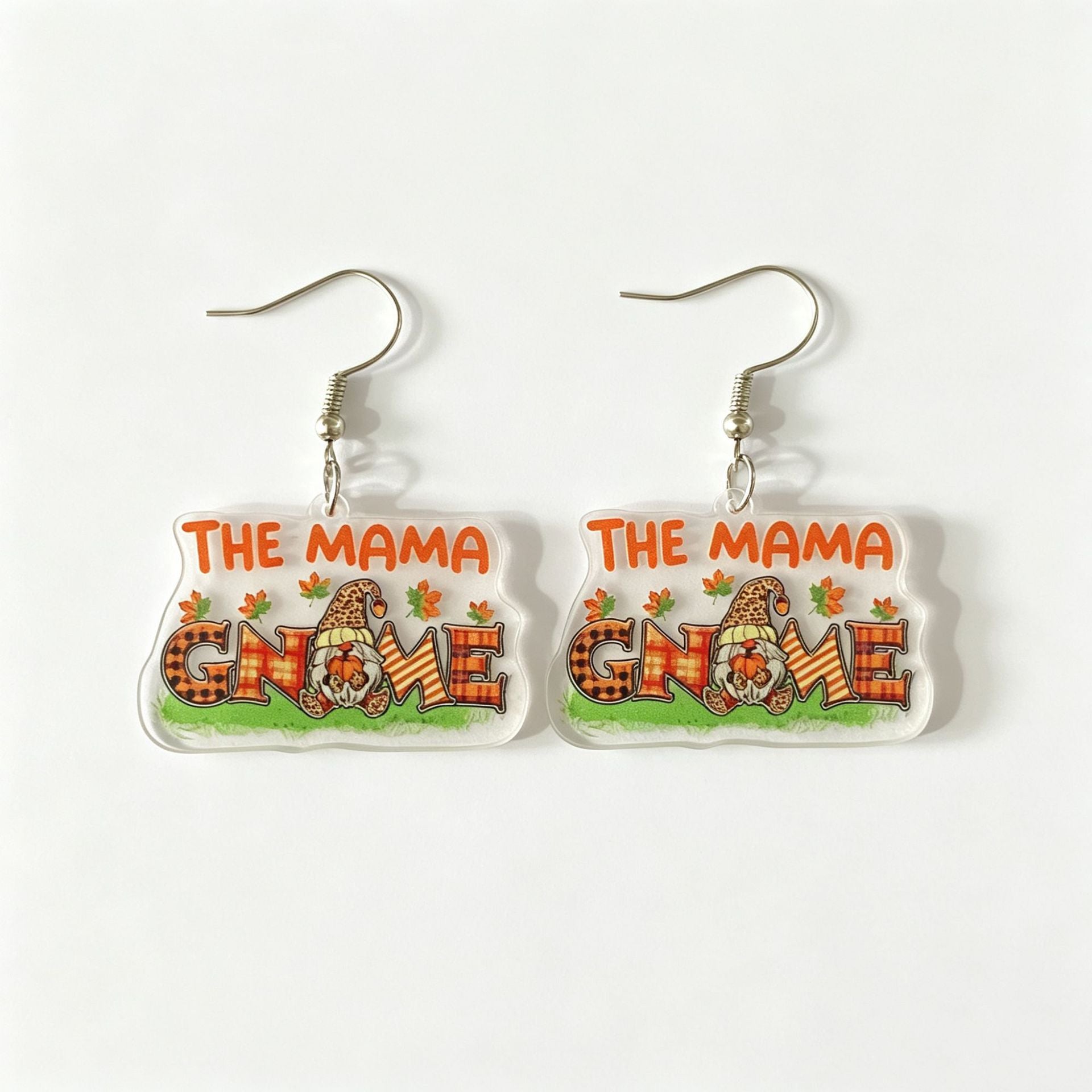 Wholesale Chic Thanksgiving Acrylic Earrings For Women Turkey Pumpkin Letter Design Jewelry Accessory Gift