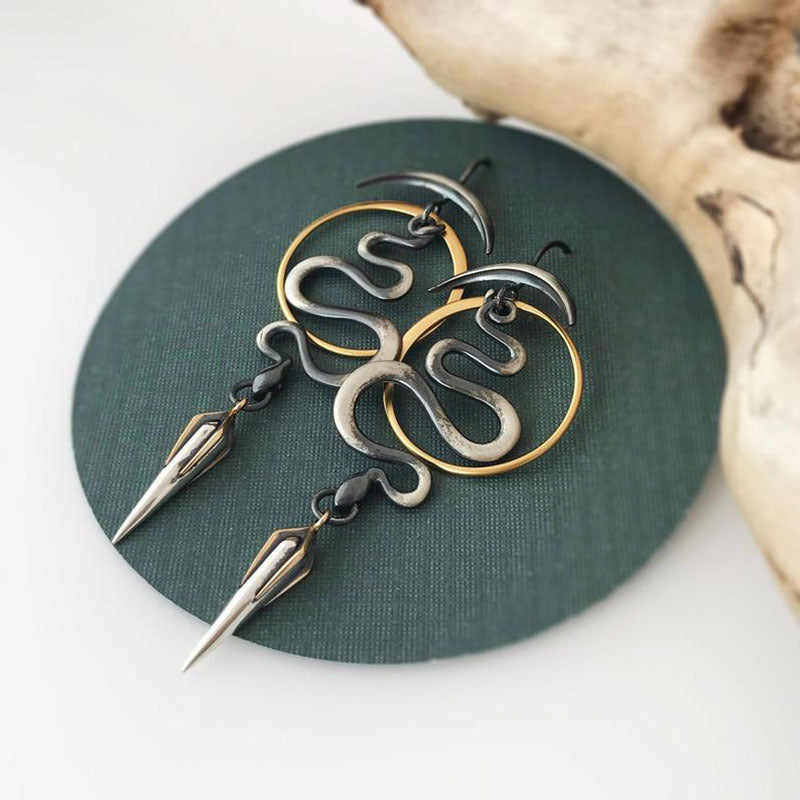 Wholesale  Ornaments Snake Earrings Women Creative Animal Style Vintage  Earrings