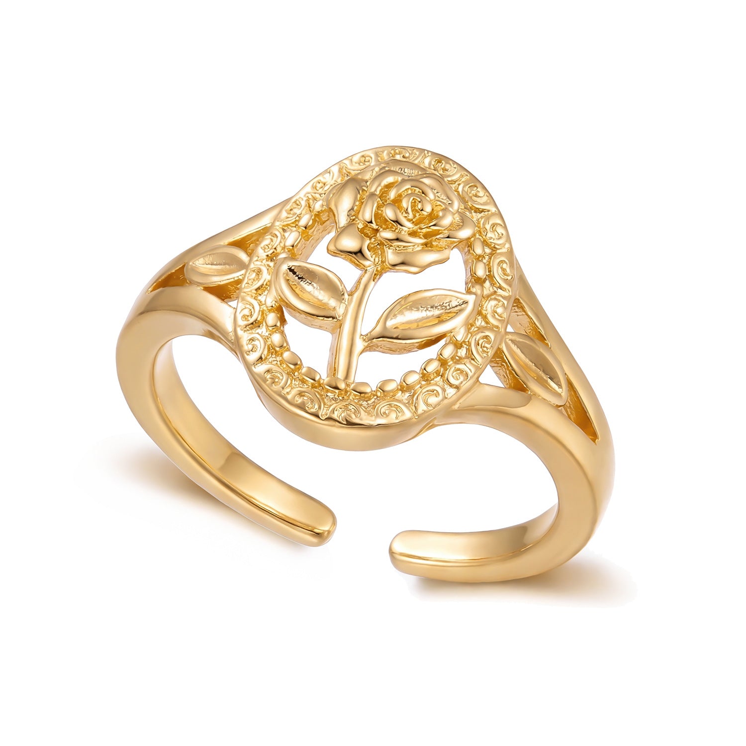Wholesale Three In One Heart Shaped Copper Zircon Ring Trendy Everyday Jewelry Accessory