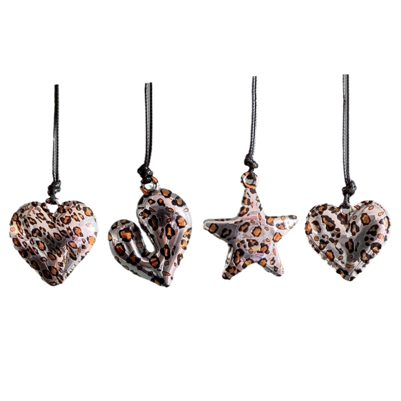 Wholesale  Retro Leopard Love Star Pendant Long Necklace