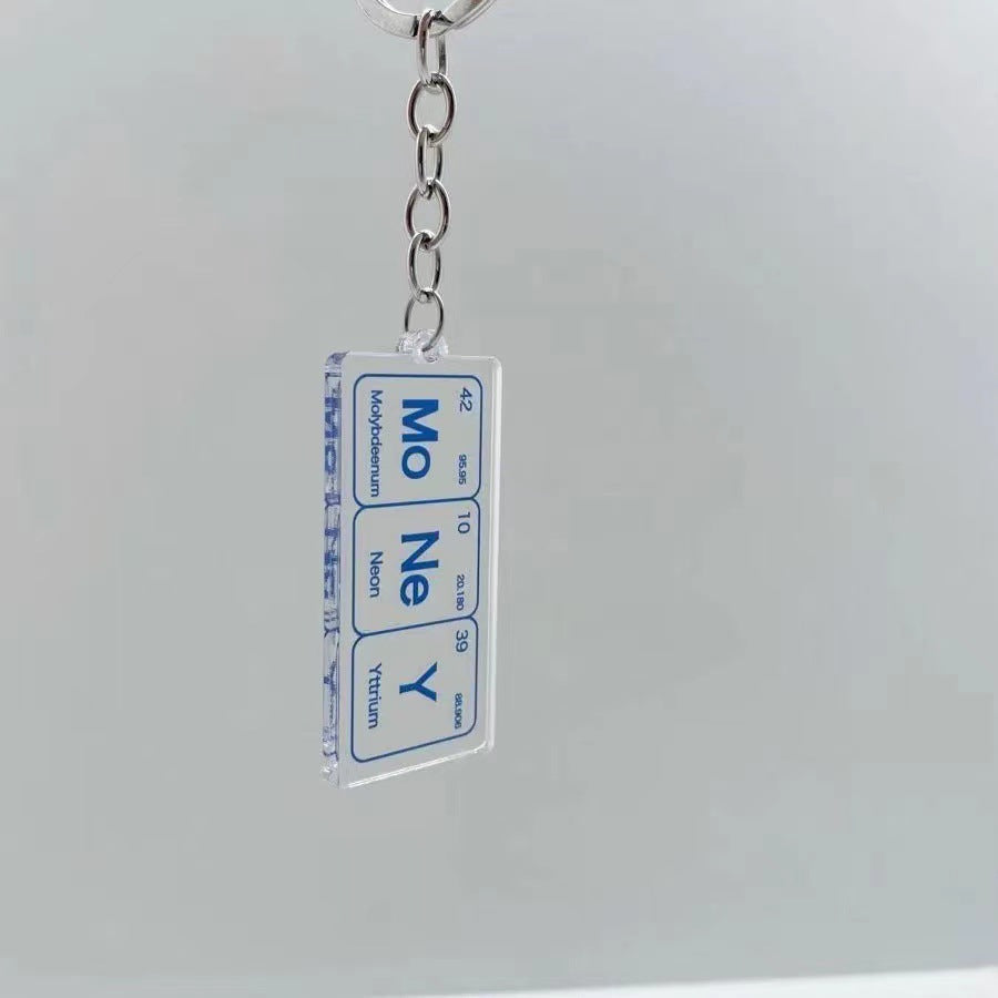 Wholesale chemical element acrylic keychains