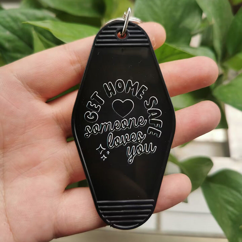 Wholesale Hotel Plastic UV Printing Keychain ACC-KC-MeiXin013