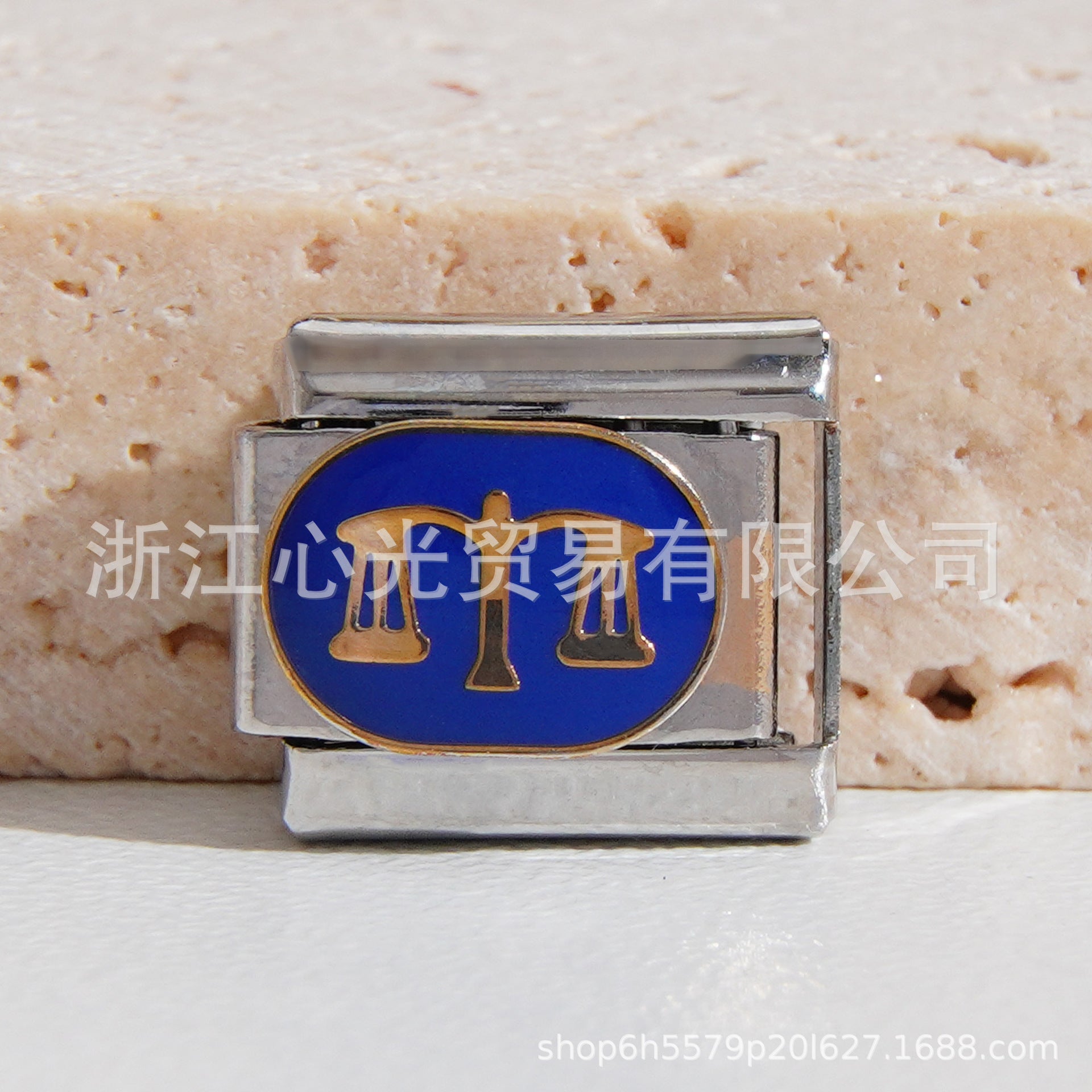 Wholesale 10pcs Italian Charm Bracelet 9mm DIY Splicing Constellation Series Stainless Steel Composable Bracelet