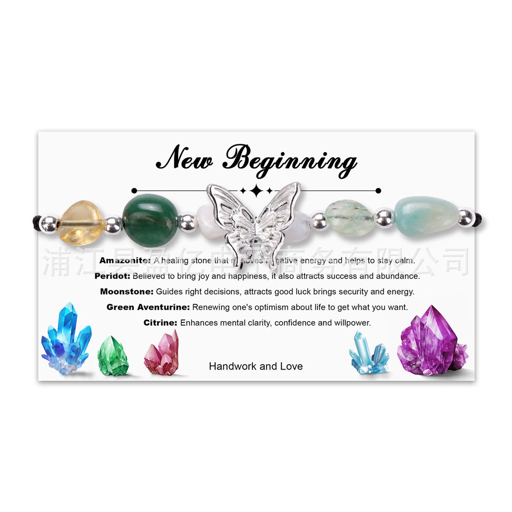 Wholesale Natural Crystal Semi-precious Stone Beads Bracelet ACC-BT-YinYi011