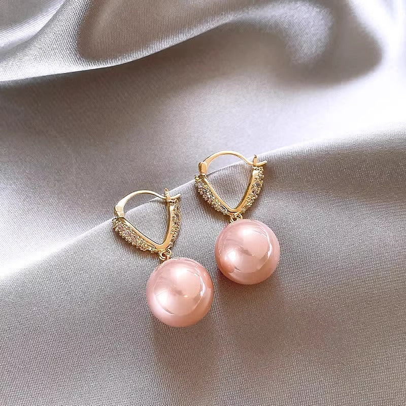 Wholesale Gold Light Luxury Pearl Earrings ACC-ES-HaoWen017