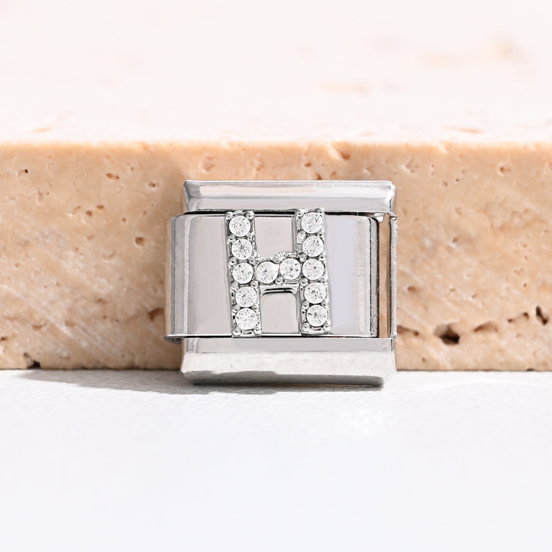 Wholesale 9mm Italian Charm Starter Bracelets DIY Letter Stainless Steel Composable Bracelet