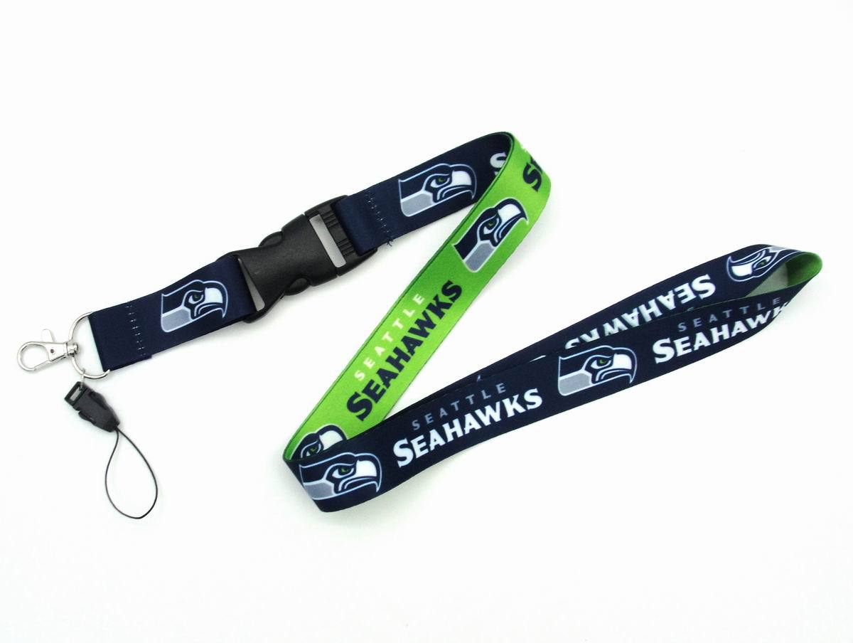 Wholesale Heat transfer football team Lanyard Keychain