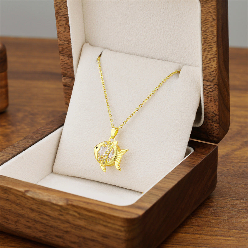 Wholesale Titanium Steel Luxury Necklace ACC-NE-Quanx001