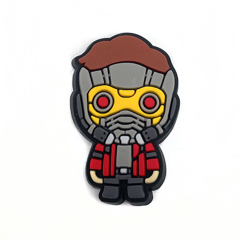 Wholesale 10pcs Soft rubber superhero cartoon Charms