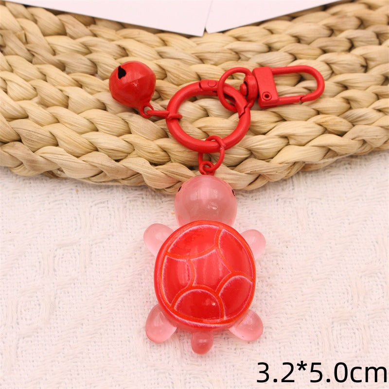 Wholesale Creative Cartoon Cute Luminous Little Turtle Keychains ACC-KC-YiNian001