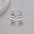 Wholesale long tassel ball s925 silver needle geometric earrings