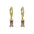 Wholesale  Ladder Square Rectangular December Birthstone Birthstone Earrings