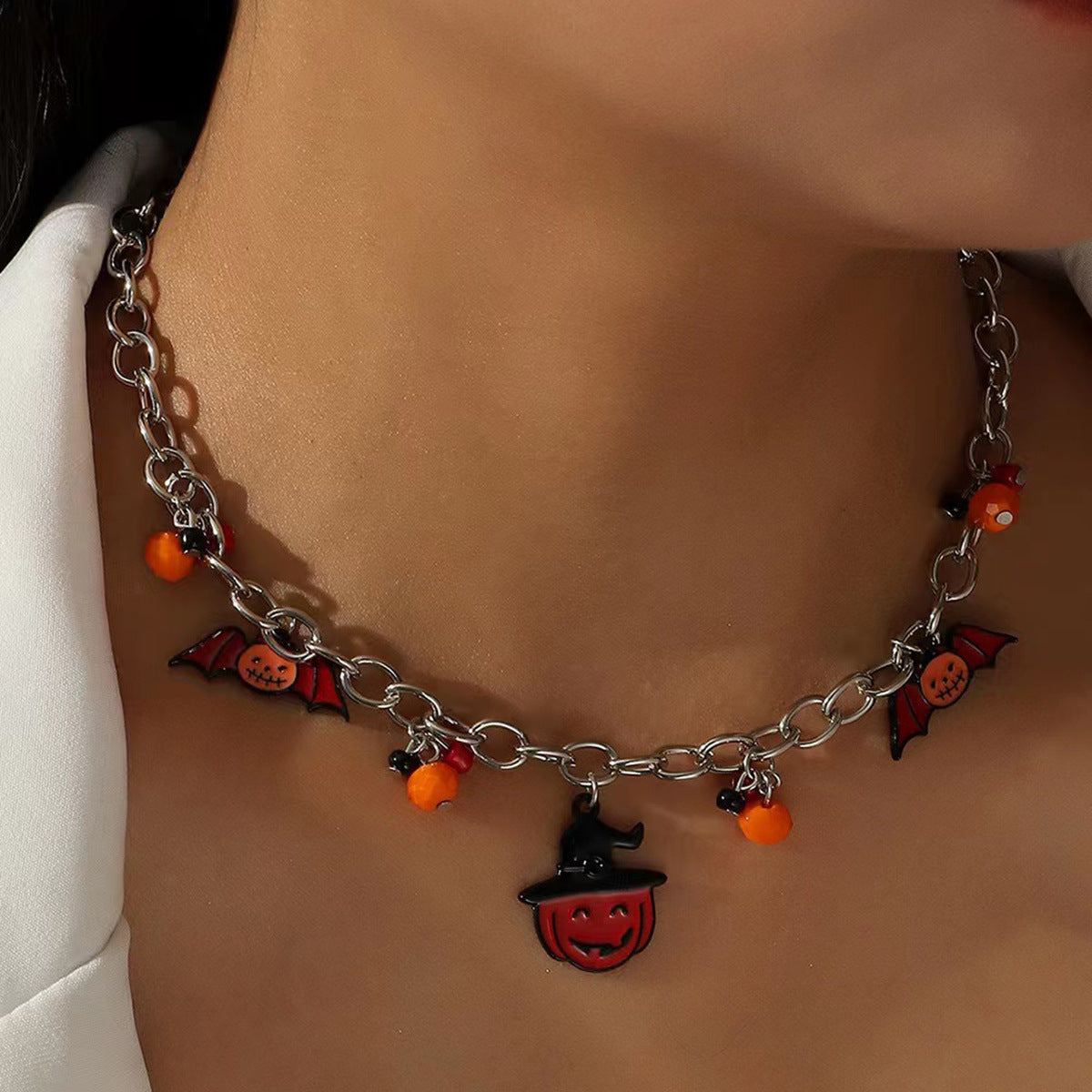 Wholesale Fun  Jewelry Combination Funny Gothic Skull Pumpkin Bat Bracelet