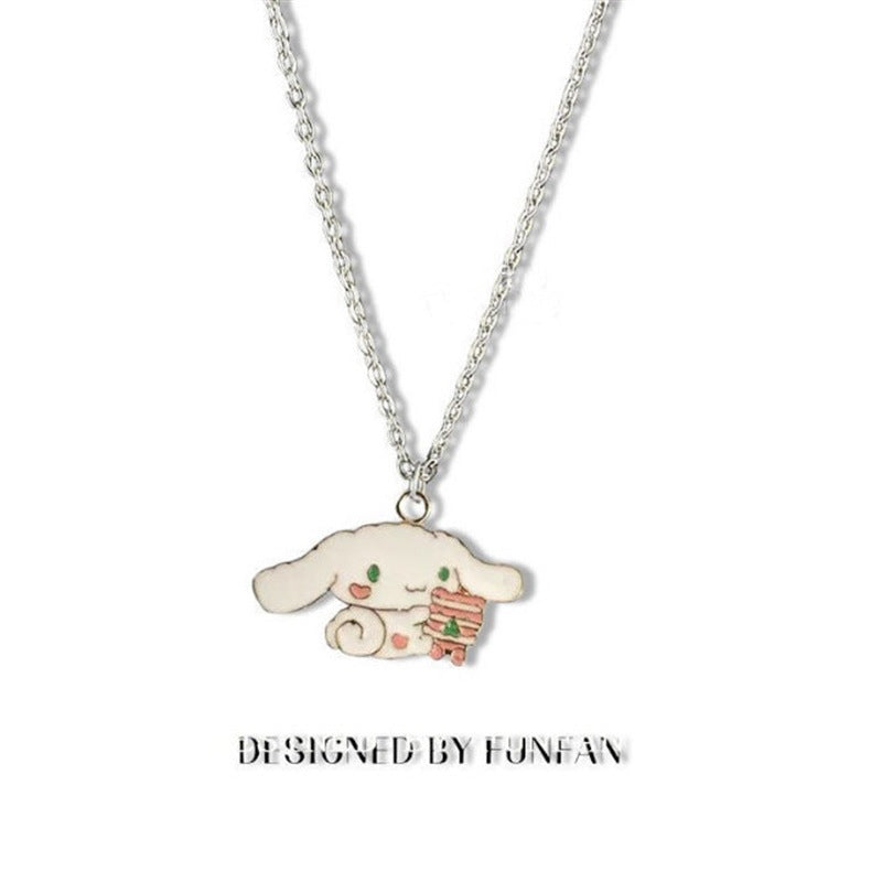 Wholesale Cartoon Cute Small Fresh Doll Alloy Necklace ACCVIP-NE-Hany001