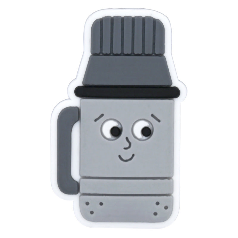 Wholesale Random 100pcs Cartoon Camping Series PVC Soft Rubber Shoe Buckle Decoration ACC-SC-RYY061