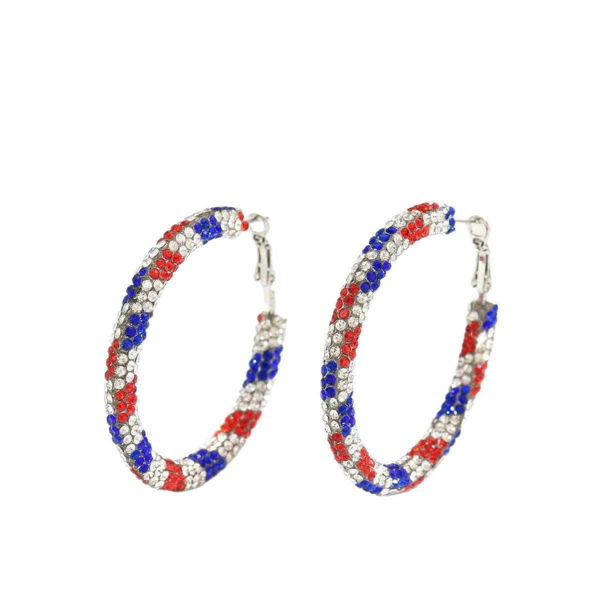 Wholesale Flash Circle Color Earrings  Jewelry