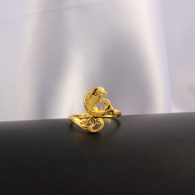 Wholesale 3D Silver Peacock Ring ACC-RS-YuMei013