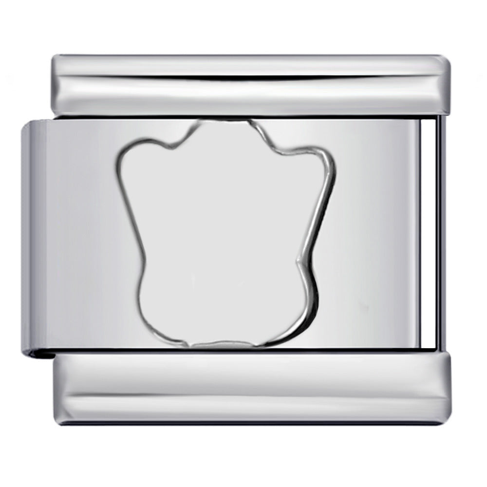 Wholesale Italian Charm Bracelet 9mm DIY Splicing Removable Silver Stainless Steel Composable Bracelet