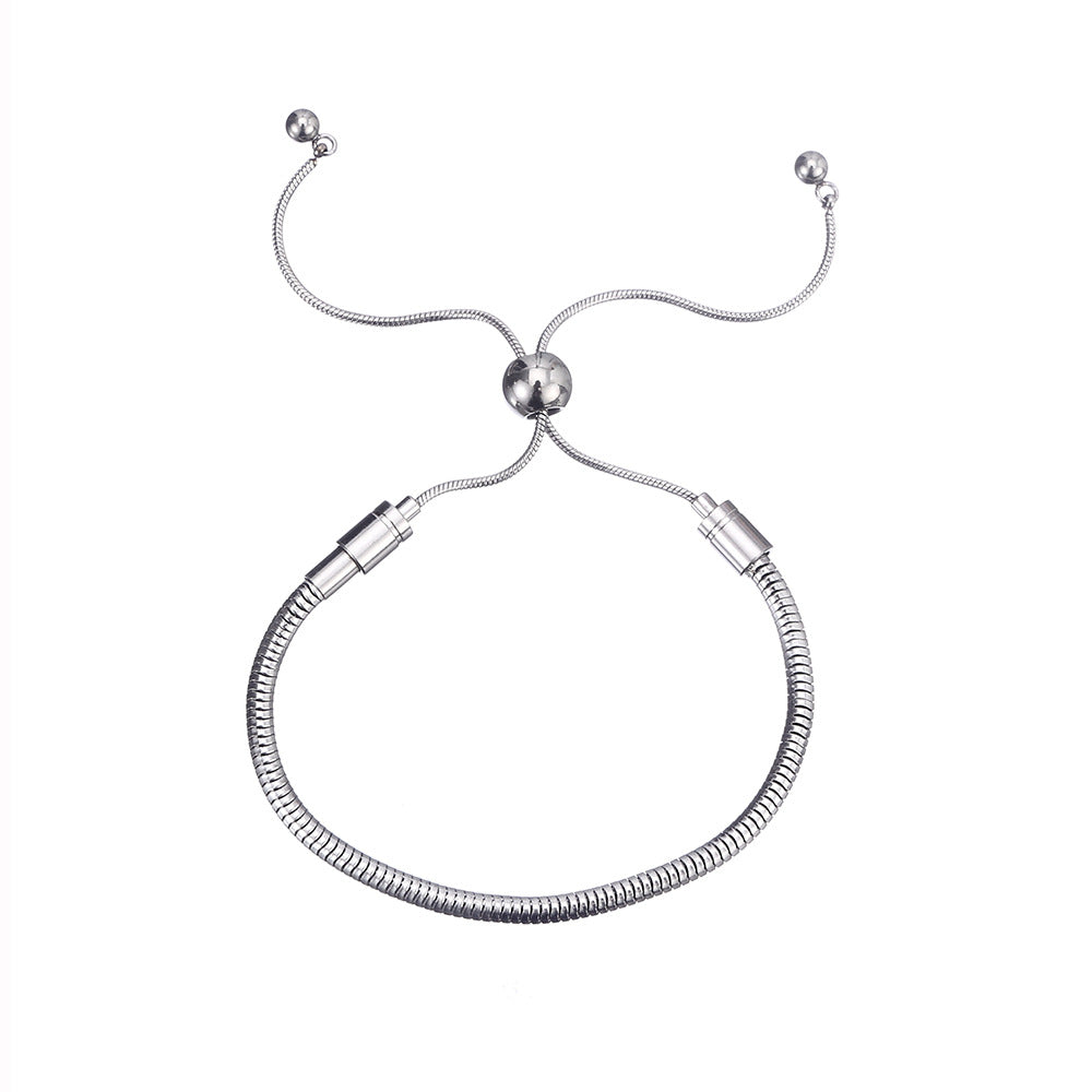 Wholesale Stainless steel waterproof snake bone bracelet