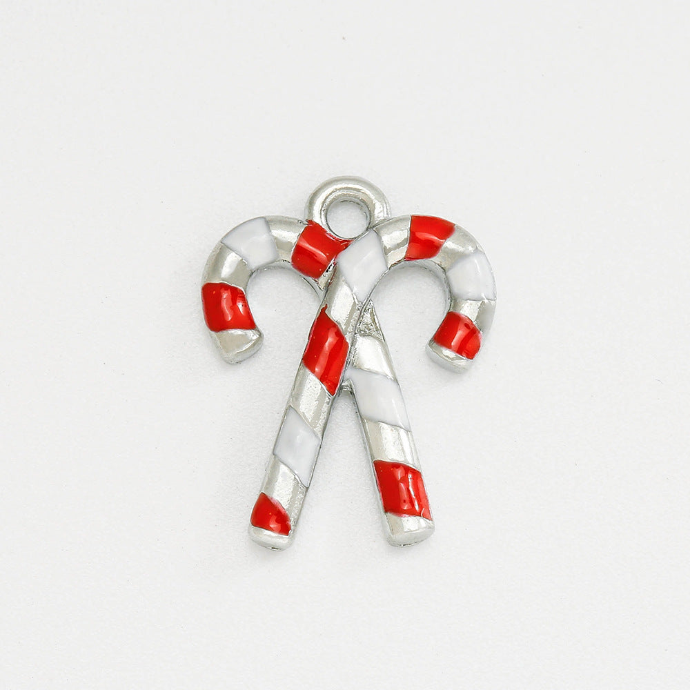 Wholesale 5pcs Christmas Alloy Oil Drop Diy Bracelet Necklace Jewelry Accessories ACC-PT-Yongc002