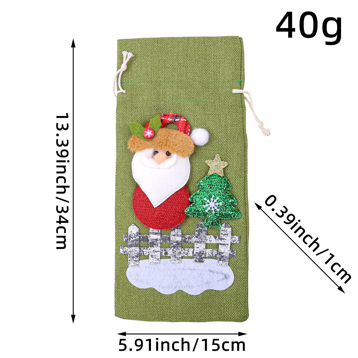 Wholesale Christmas Party Supplies Christmas Decorations Old Man Red Wine Bag