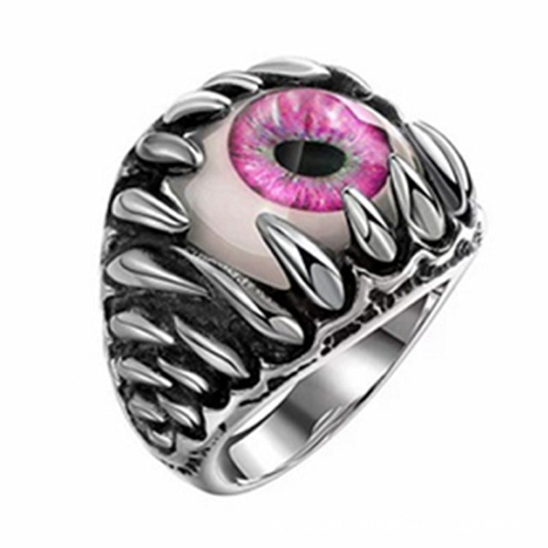 Wholesale Fashion Evil Eye Ring Adjustable Zinc Alloy Jewelry Accessory for Resale
