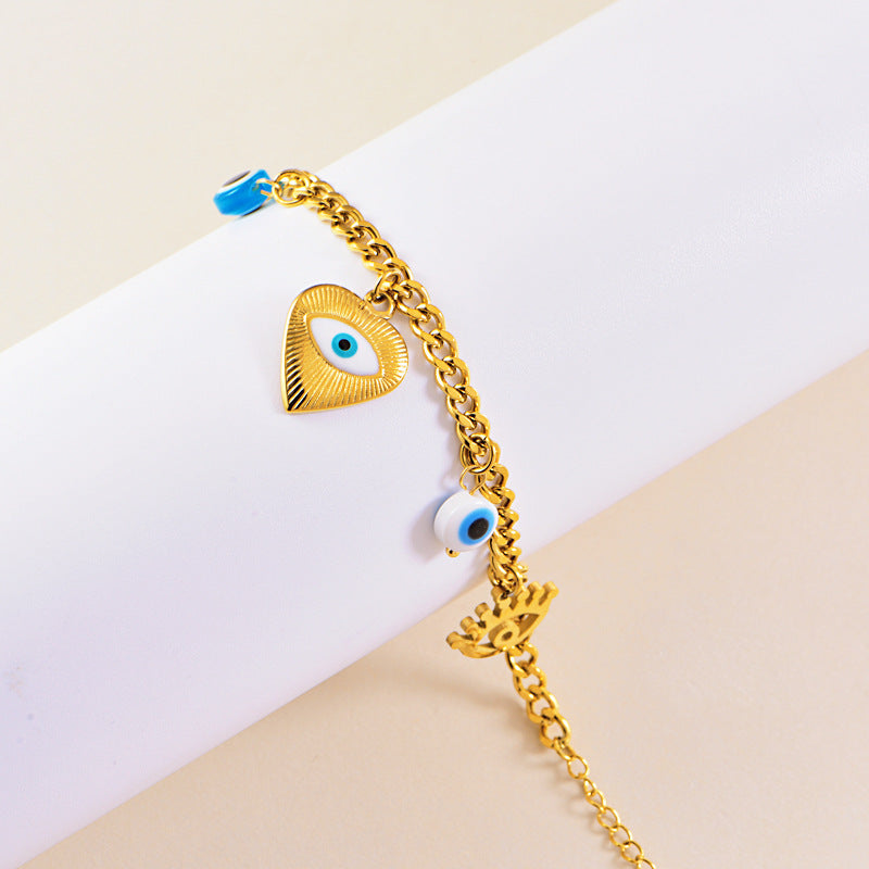 Wholesale  love eye accessories stainless steel  bracelet