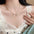 Wholesale Broken Silver Bow Pearl Necklace  Light Luxury  Clavicle Chain