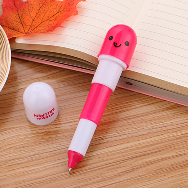 Wholesale Cute Pill Ballpoint Pen Cartoon Retractable Capsule Pen ACC-PN-Liuj015