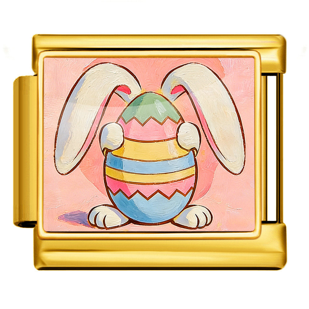 Wholesale Easter Egg Design Stainless Steel Bracelet,  Fashion Accessory for Boutique Resale