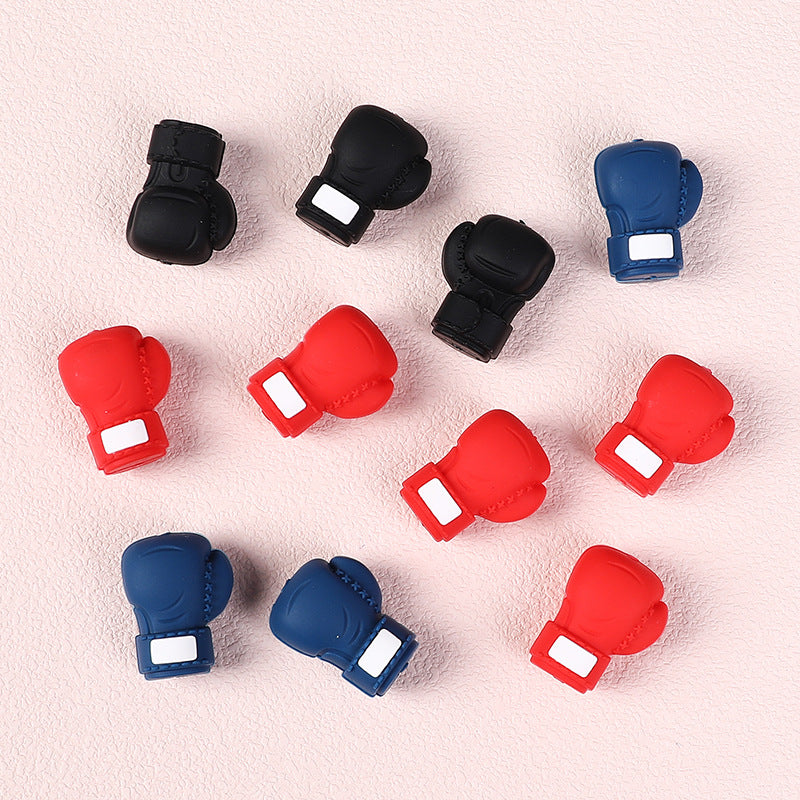 Wholesale 20pcs Cartoon Boxing Gloves Focal Beads DIY Bead Accessories
