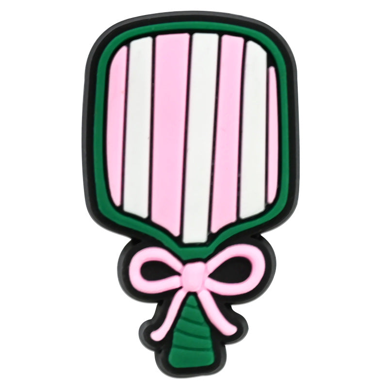 Wholesale Random 100pcs Pickle Ball PVC Soft Rubber Shoe Buckle Decoration ACC-SC-RYY078