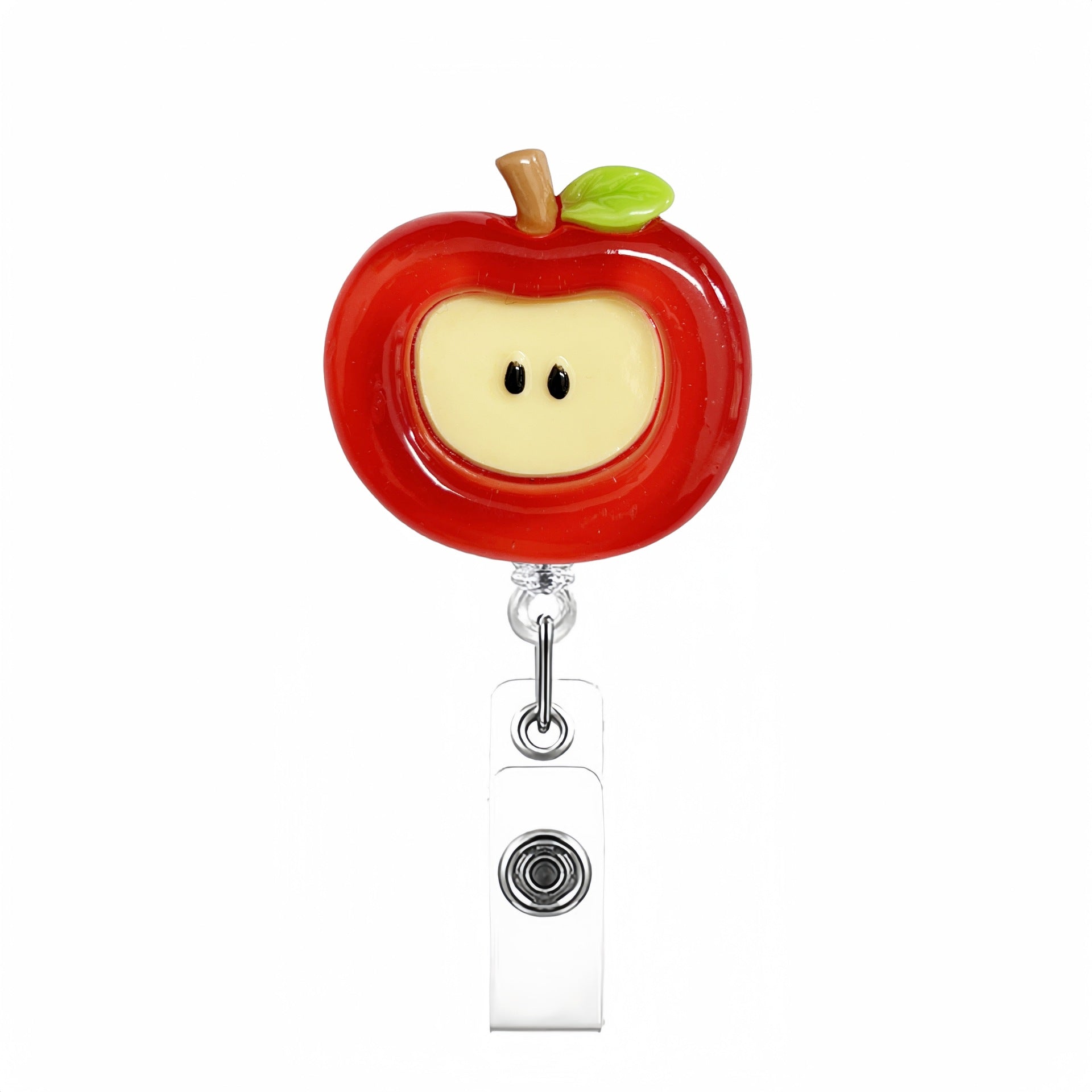 Wholesale Cute Cartoon Acrylic Retractable Clip Badge Keychain